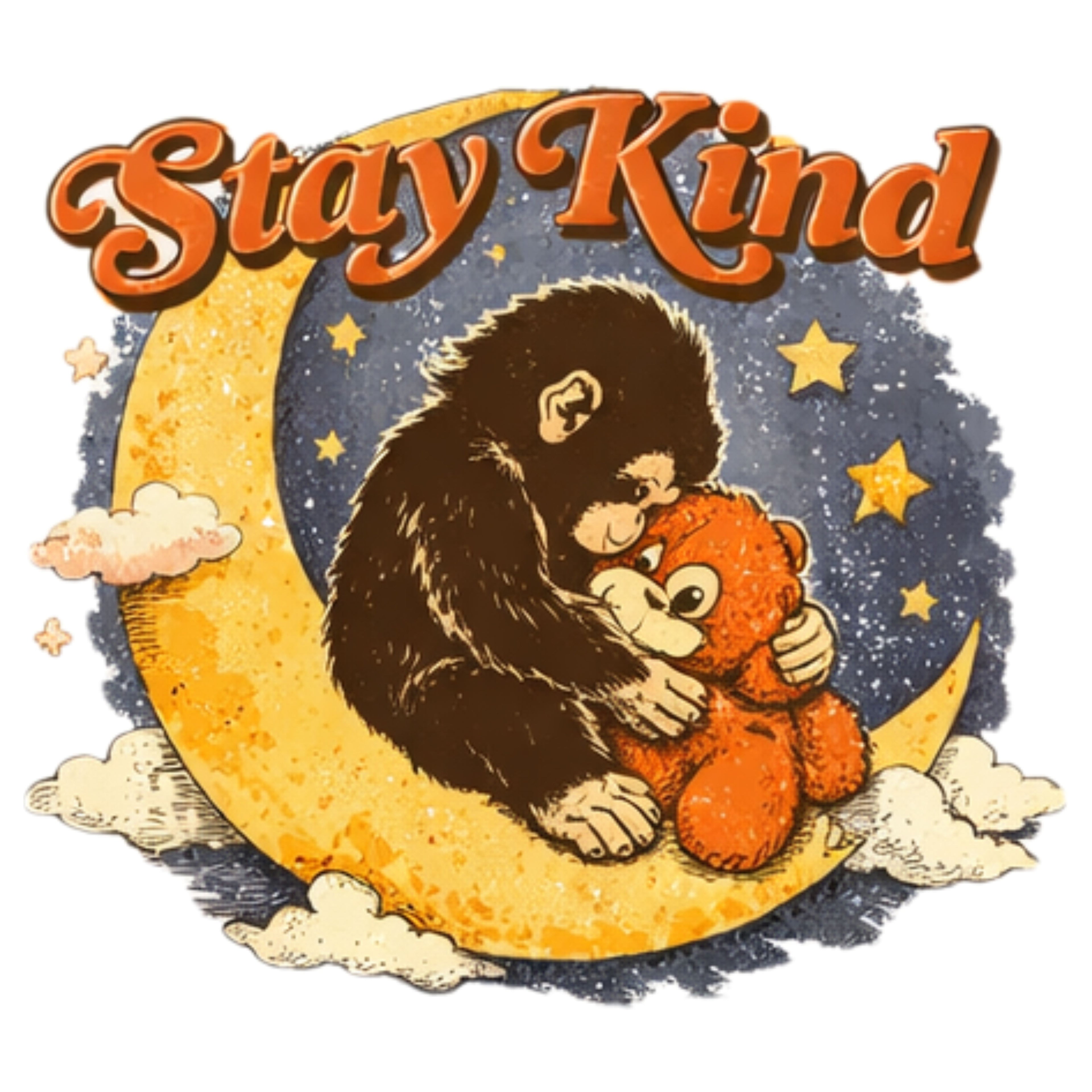 Stay Kind Monkey Shirt | Viral Japan Zoo Monkey Trend | Retro Graphic Tee