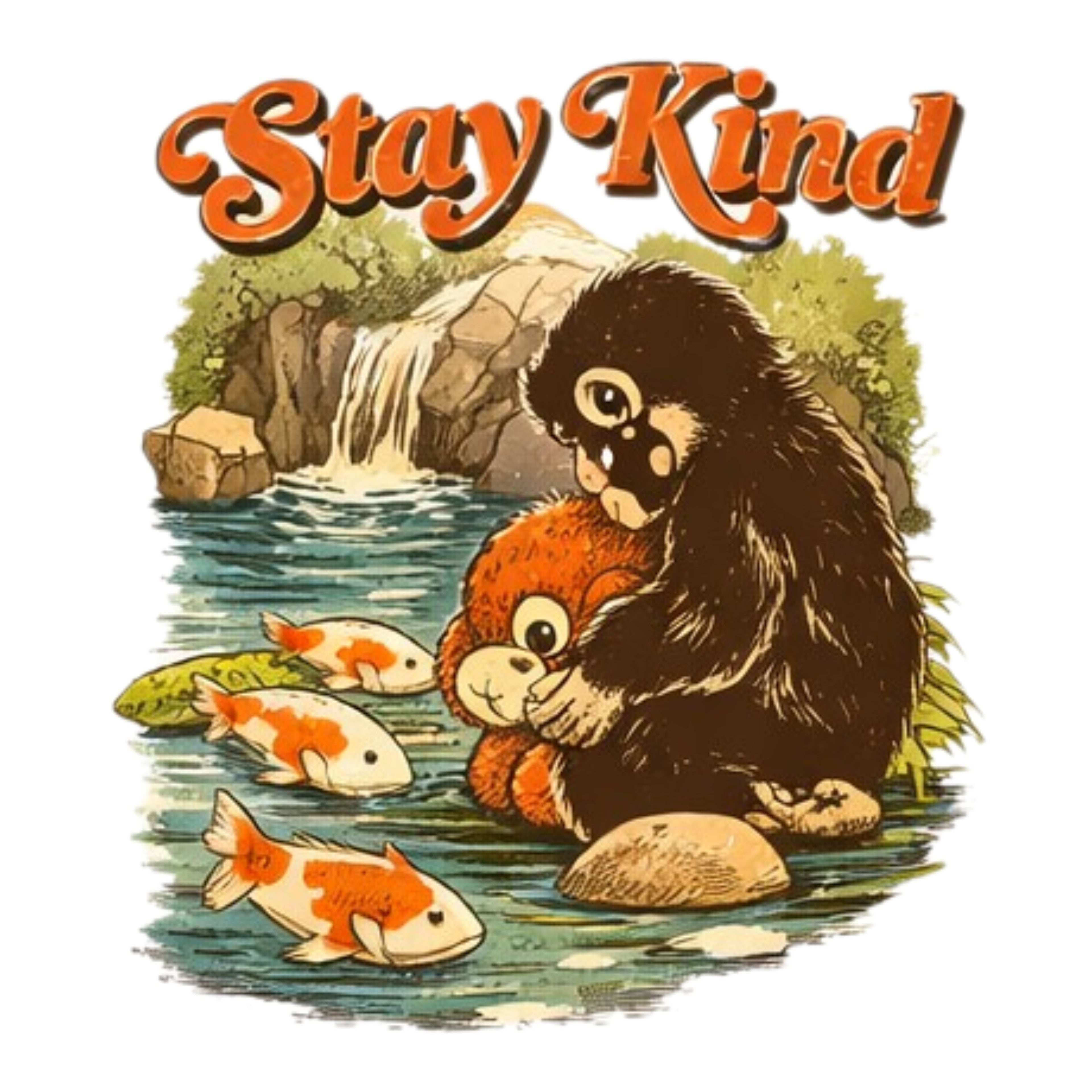 Stay Kind Monkey Shirt | Viral Japan Zoo Monkey Trend | Retro Graphic Tee